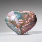Genuine Polished Ocean Jasper Heart v.2