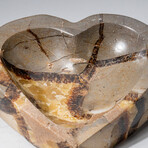 Genuine Polished Septarian Heart Shaped Bowl v.2