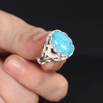 Chic Turquoise Ring Sterling Silver (6)