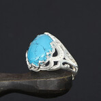 Chic Turquoise Ring Sterling Silver (8)