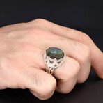 Natural Labradorite Ring Sterling Silver (6)