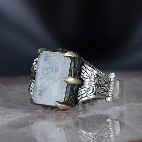 White Tourmaline Ring Sterling Silver (5)