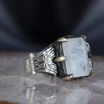 White Tourmaline Ring Sterling Silver (7.5)