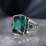 Chain Design Lab Emerald Ring (7.5)