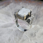 White Tourmaline Ring Sterling Silver (7.5)