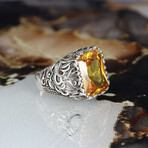 Nature Theme Citrine Ring Sterling Silver (9)