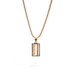 Gold Abacus Eternity Necklace