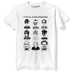 Typical Alien Disguises T-Shirt // White (L)