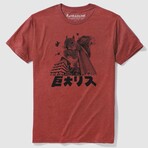 Squirrelzilla T-Shirt // Red Heather (L)