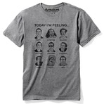 Nicolas Cage Mood Board T-Shirt // Triblend Gray (2XL)