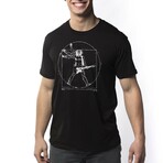 Da Vinci Rock Man T-Shirt // Black (2XL)
