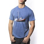 Not Exactly Jaws T-Shirt // Royal Heather (L)