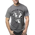 Jesus is my Coach T-Shirt // Triblend Gray (XL)
