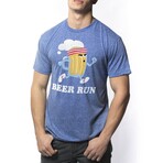 Beer Run T-Shirt // Royal Heather (M)