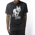 Frenchie Skateboarding T-Shirt // Charcoal Heather (M)