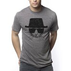 Catsenberg T-Shirt // Triblend Gray (L)