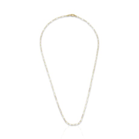 Fine Jewelry // 14K Yellow Gold Paper Clip Chain Necklace // 18" // Pre-Owned