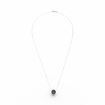 Roberto Coin // 18K White Gold Black Diamond Ball Necklace I // 18" // Pre-Owned