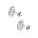 Kwiat // 18K White Gold Diamond Heart Earrings // Pre-Owned