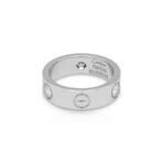 Cartier // 18K White Gold 3 Diamond Love Ring // Ring Size: 4 // Pre-Owned