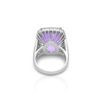 Fine Jewelry // Platinum Kunzite + Diamond Ring // Ring Size: 7.75 // Pre-Owned