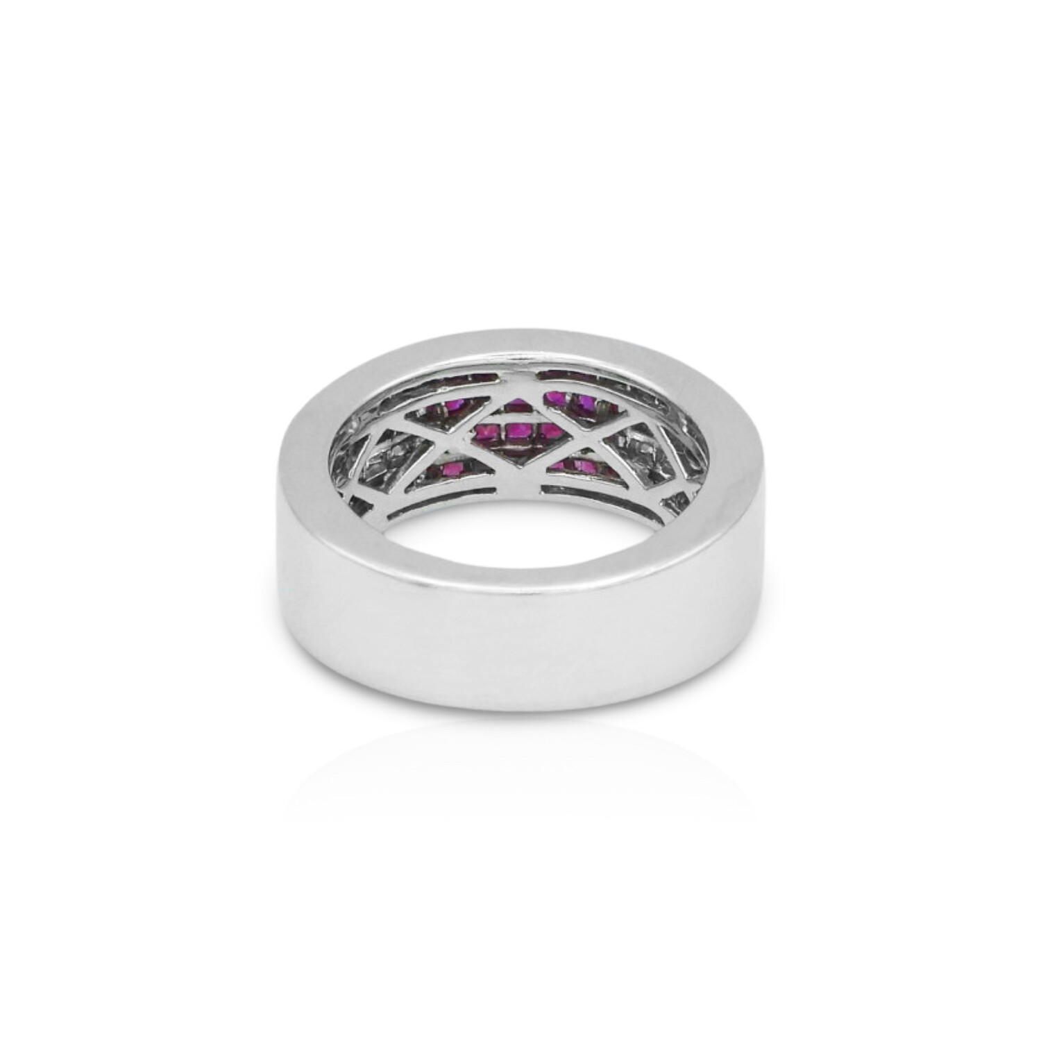 Fine Jewelry // Platinum Ruby + Diamond Ring // Ring Size: 8 // Pre ...