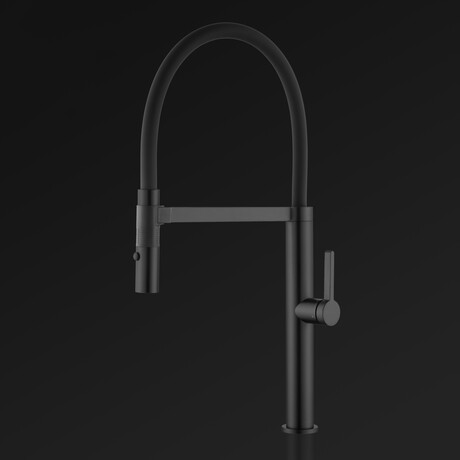 ENZO Modern Kitchen Faucet With 2 Jets // Black