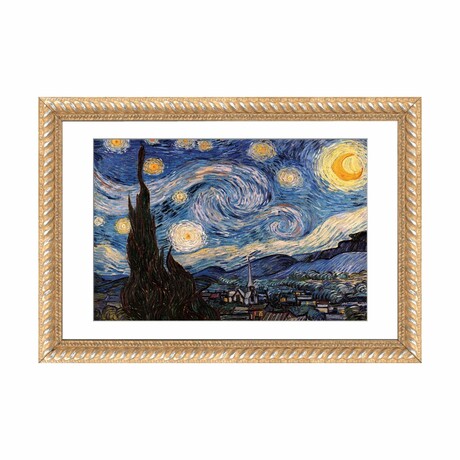 The Starry Night by Vincent van Gogh (16"H x 24"W x 1"D)