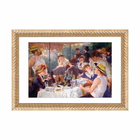 The Luncheon of the Boating Party 1881 by Pierre-Auguste Renoir (16"H x 24"W x 1"D)