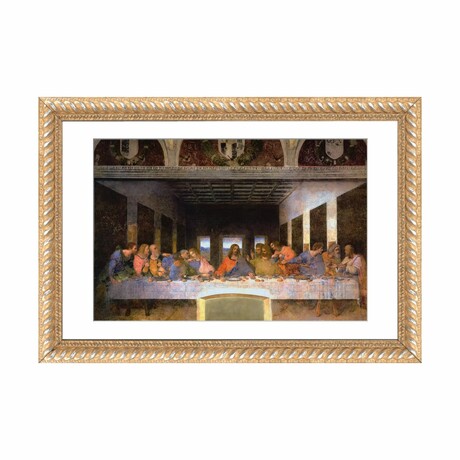 The Last Supper, 1495-1498 by Leonardo da Vinci (16"H x 24"W x 1"D)