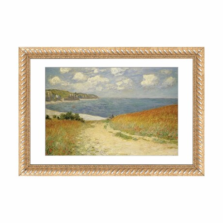 Path in the Wheat at Pourville, 1882  by Claude Monet (16"H x 24"W x 1"D)