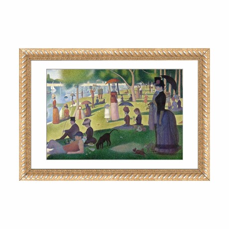 Sunday Afternoon on the Island of La Grande Jatte by Georges Seurat (16"H x 24"W x 1"D)