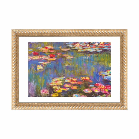 Water Lilies, 1916 by Claude Monet (16"H x 24"W x 1"D)