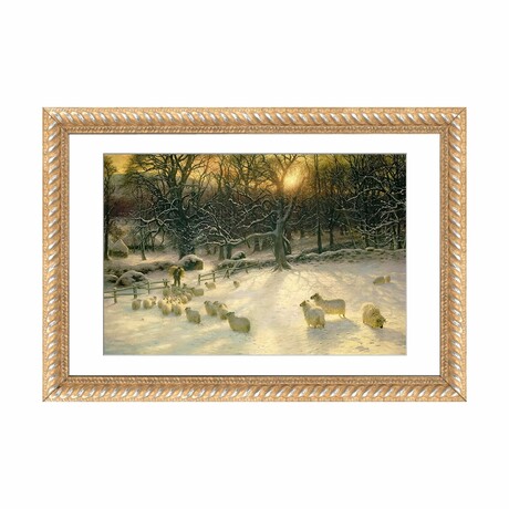 The Shortening Winter's Day is Near a Close  by Joseph Farquharson (16"H x 24"W x 1"D)