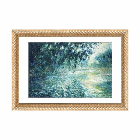 Morning on the Seine, near Giverny by Claude Monet (16"H x 24"W x 1"D)