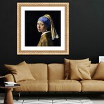 Girl with a Pearl Earring by Johannes Vermeer (16"H x 16"W x 1"D)