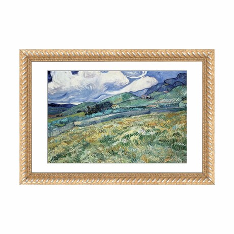 Landscape at Saint-Remy by Vincent van Gogh (16"H x 24"W x 1"D)