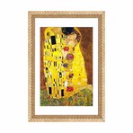 The Kiss by Gustav Klimt (24"H x 16"W x 1"D)
