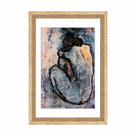 Blue Nude by Pablo Picasso (24"H x 16"W x 1"D)
