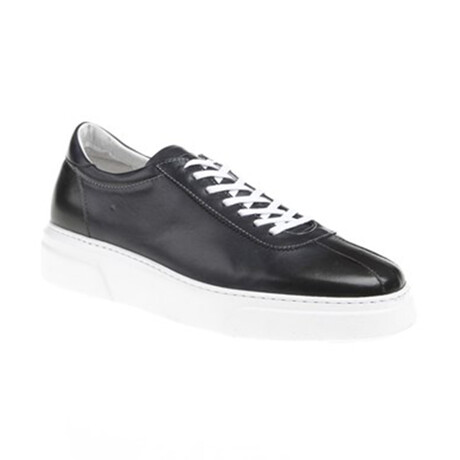 Leather Sports Sneakers // Navy Blue (Euro: 39)