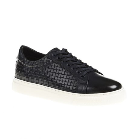 Leather Mesh Sneakers // Navy Blue (Euro: 39)