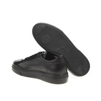 Leather Sports Sneakers // Black + Black (Euro: 40)