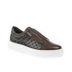 Leather Chesterfield Floater Sneakers // Brown (Euro: 45)