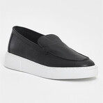 Leather Slip On Sneakers // Black (Euro: 40)