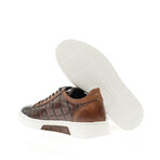 Special Design Crocodile Detail Sneakers // Brown (Euro: 42)