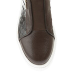 Leather Chesterfield Floater Sneakers // Brown (Euro: 43)