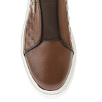 Leather Chesterfield Floater Sneakers // Tan (Euro: 39)