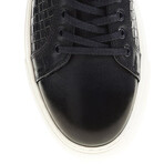 Leather Mesh Sneakers // Navy Blue (Euro: 44)
