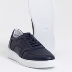 Leather Eva Sole Sports Shoes // Navy Blue (Euro: 42)