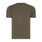 Set of 2 Crewneck T-Shtirs // Anthracite + Khaki (S)